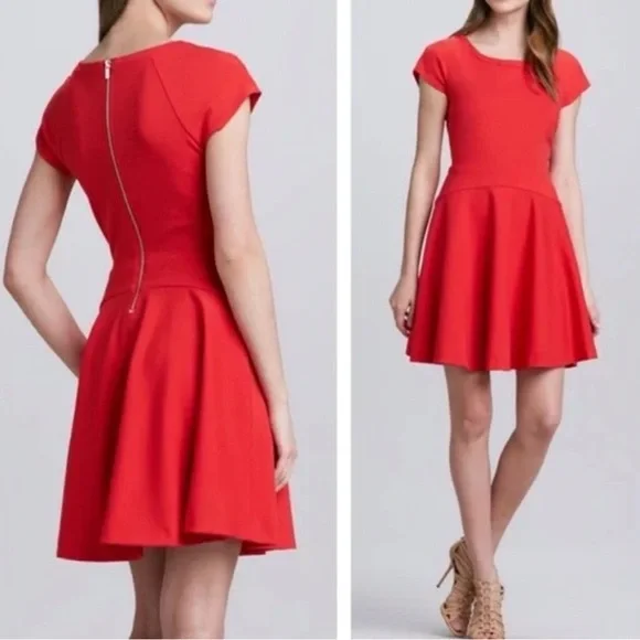 Elegant Black Cap Sleeve Dress - Picture 4 of 15